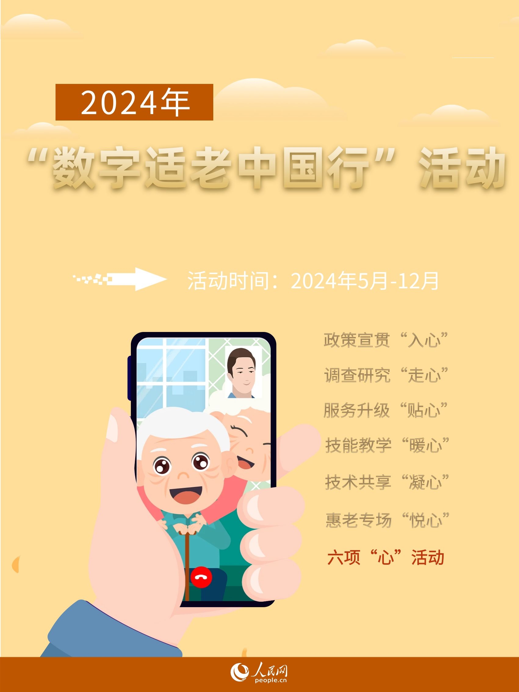 恒行官方：2024年“数字适老中国行”5月“走起”！开展6项“心”活动